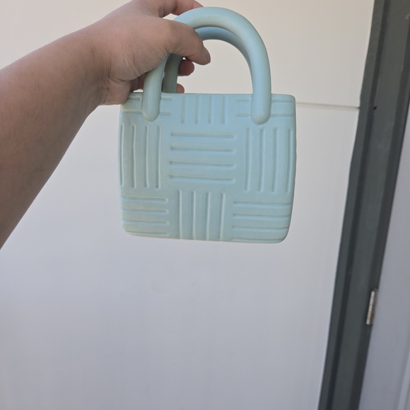 Elegant Light Blue Ceramic Vase - Picture 7 of 10